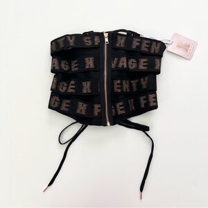 Savage Fenty by Rhianna Corset Bandage Top Black/Gold Size M/L